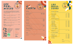 Cartes et Formules Branding Restaurant Bio