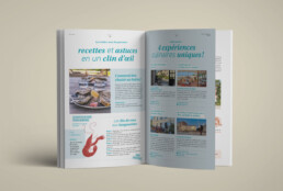 Conception magazine touristique - Intérieur Rochefort Océan - Recettes
